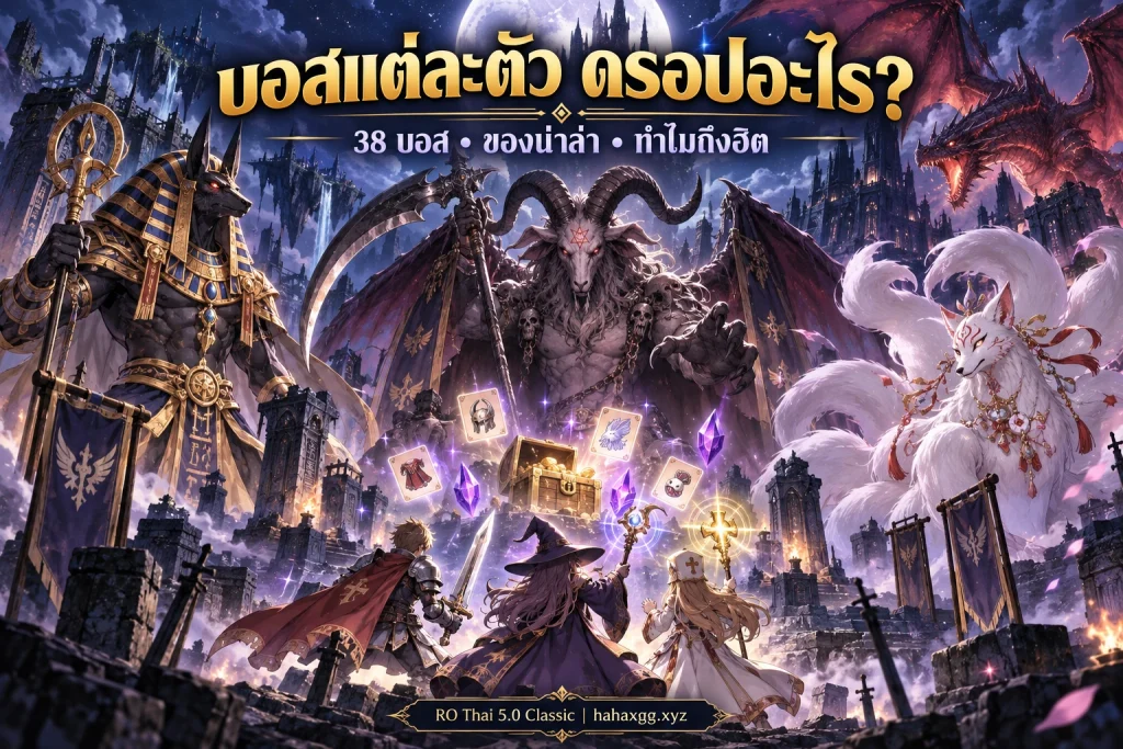 38 บอส RO Classic ดรอปอะไรบ้าง? รวมของน่าล่าและเหตุผลที่แต่ละตัวฮิต