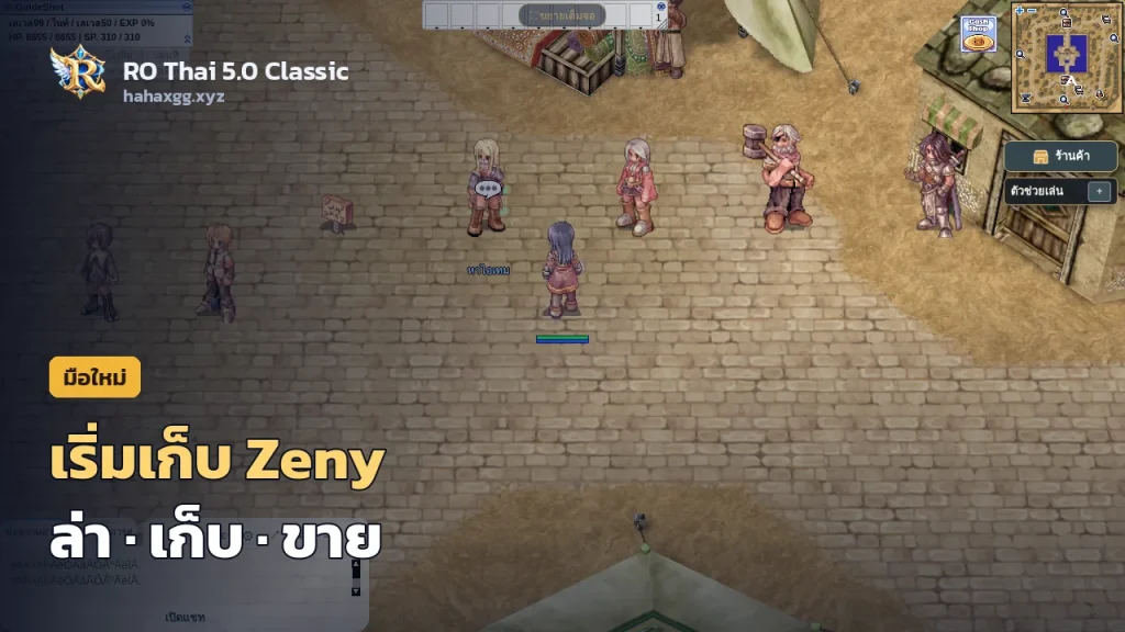หา Zeny ช่วงเริ่มเล่น RO Classic: วนล่ามอน เก็บของ ขายของ แบบไม่พลาดของสำคัญ